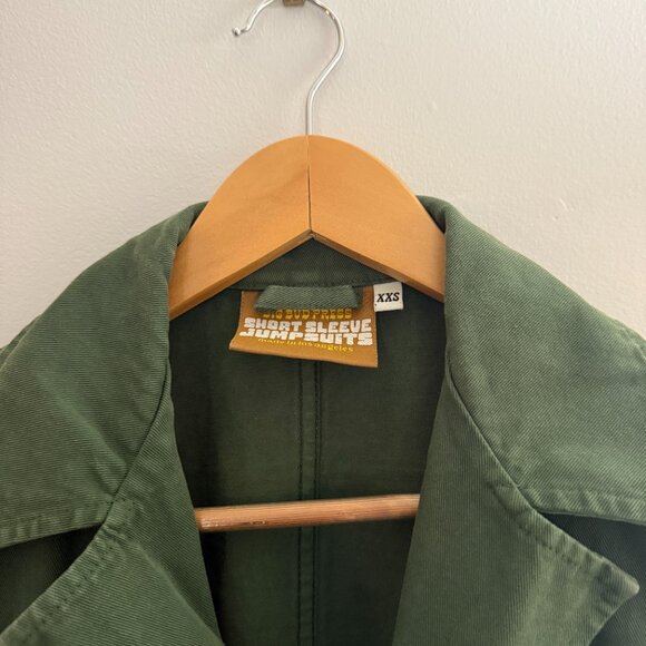 Big Bud Press - Short Sleeve Jumpsuit - Dark Emerald Green XXS - Picture 5 of 6